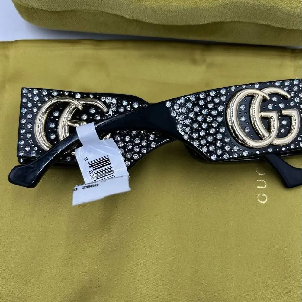 Gucci generation 53 mm rectangular sunglasses made in Italy NWT